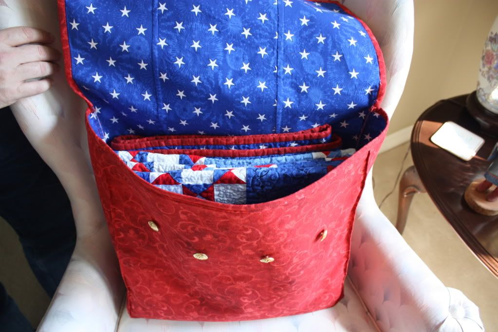 Susan's Texas Quilting Adventures Quilt of Valor Presentation Case